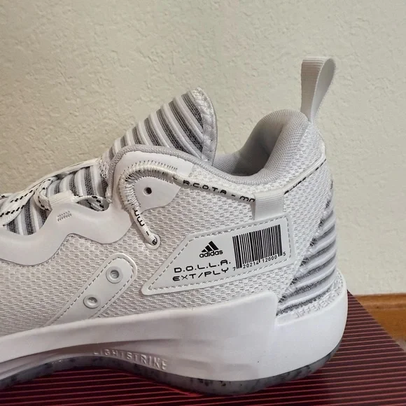 Adidas Dame 7 EXTPLY Advisory Basketball Shoes Men's White Sneakers H68990 - Picture 4 of 9